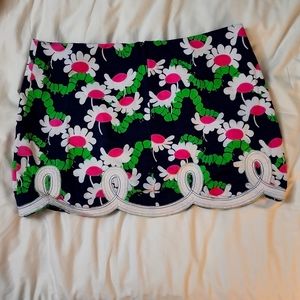 Lilly Pulitzer scallop hem mini skirt